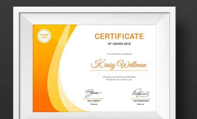 Award Certificate Template #73891 | Design Illustration Art in Small Certificate Template