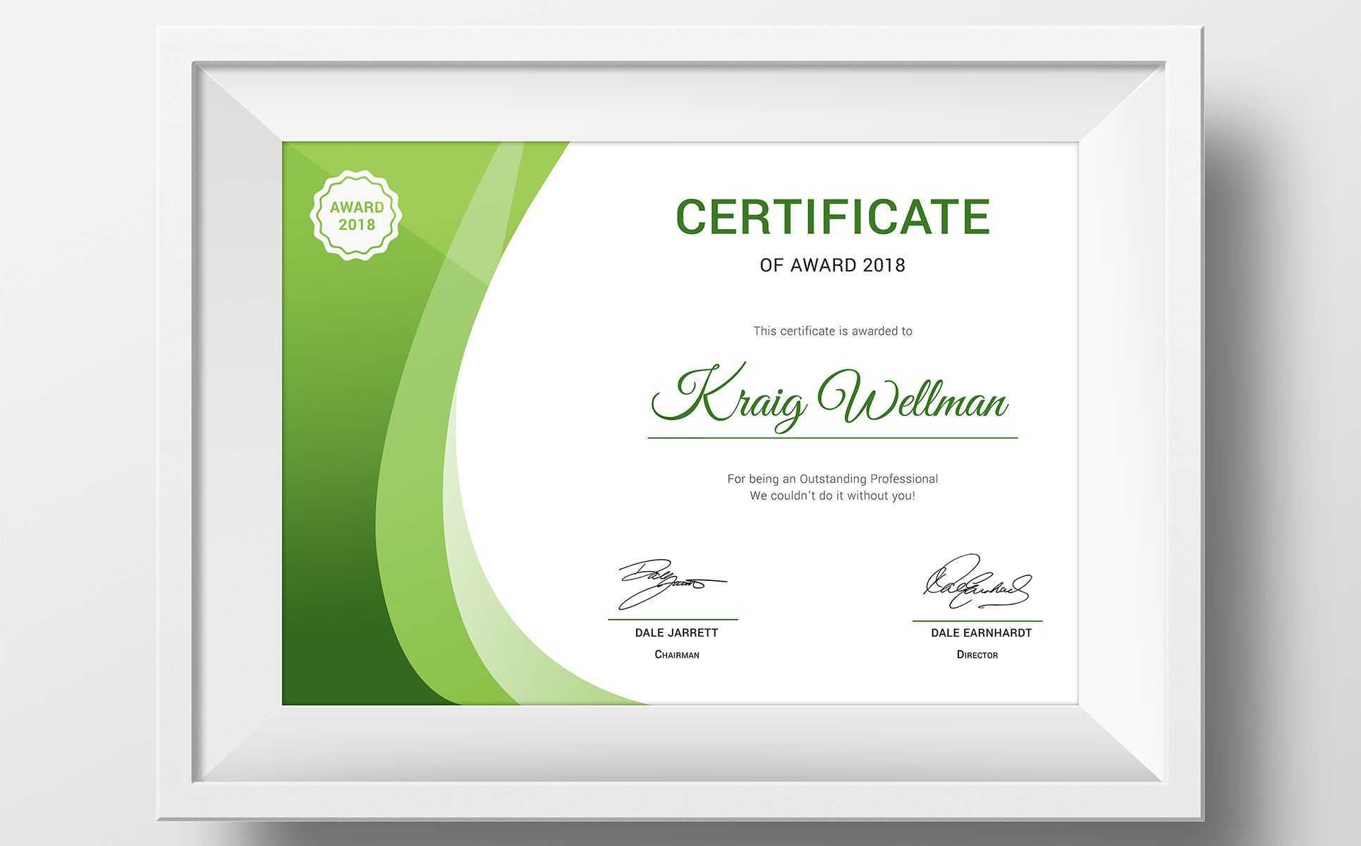 Award Certificate Template #73891 | Design Illustration Art Regarding Small Certificate Template