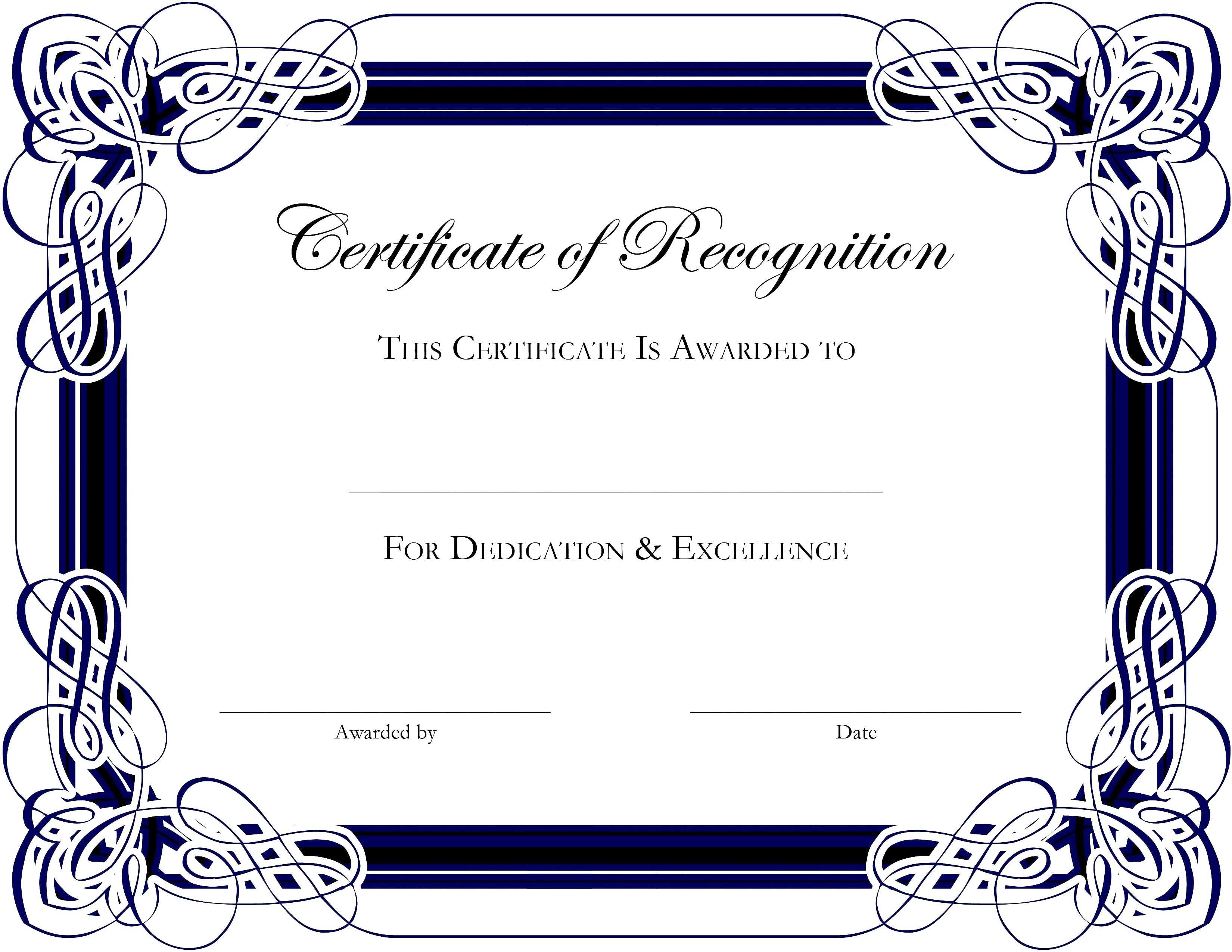 Award Certificate Template Publisher Fresh Award Certificate With Regard To Safety Recognition Certificate Template