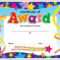 Award Certificates | Printable Award Certificate Templates In Star Award Certificate Template