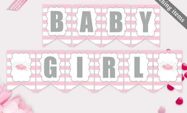 Baby Shower Banner Template Printable Tutu Excited Banner within Baby Shower Banner Template