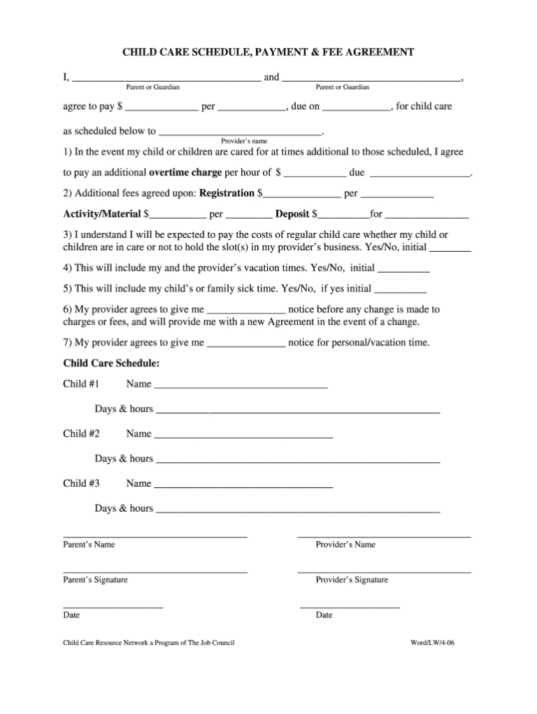 Babysitter Contract Pdf – Fill Online, Printable, Fillable intended for ...