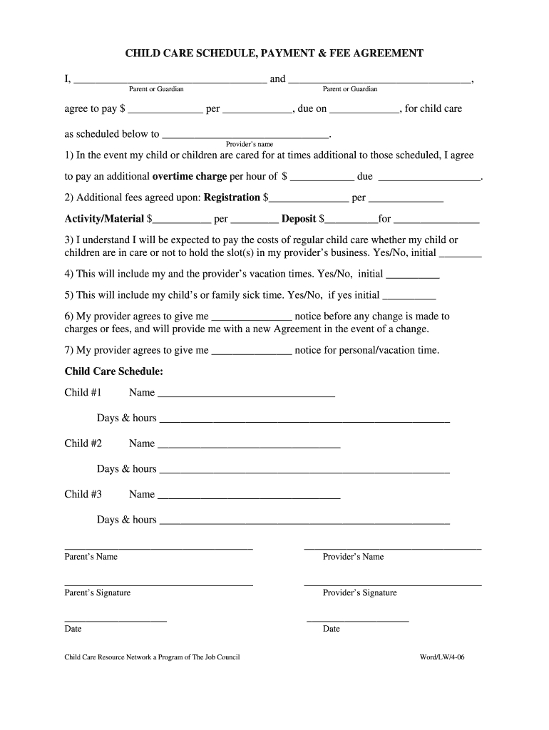 Babysitter Contract Pdf – Fill Online, Printable, Fillable Intended For Nanny Contract Template Word