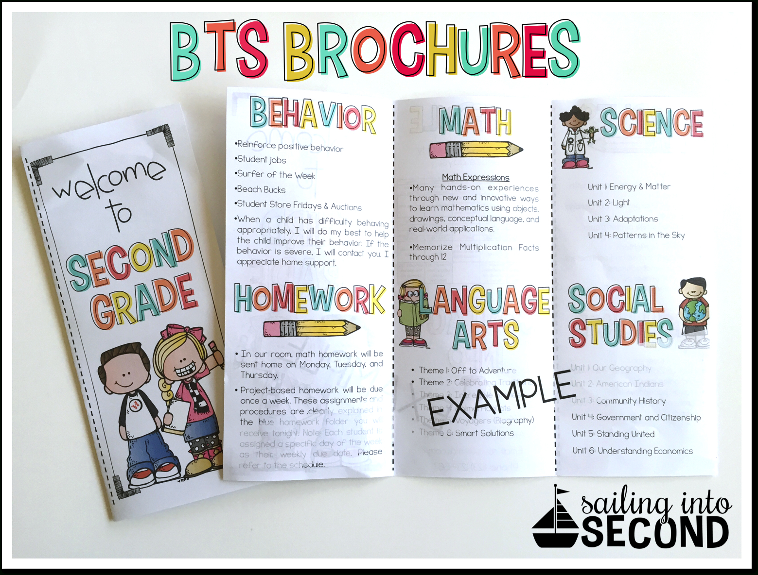 Back To School Night Brochure | Meet The Teacher Template With Brochure Templates For School Project
