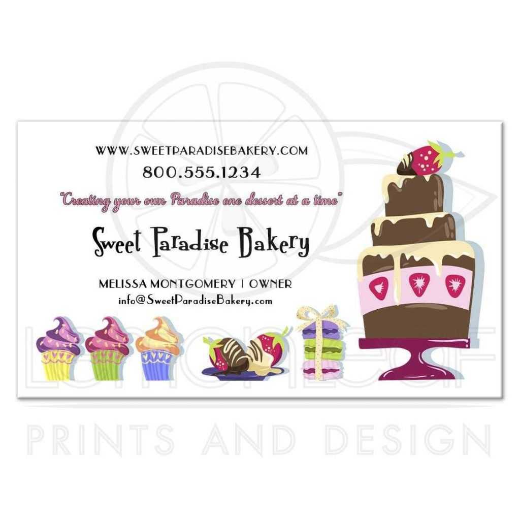 Bakery Business Cards Free Templates Vector Visiting Sample Inside Cake Business Cards Templates Free