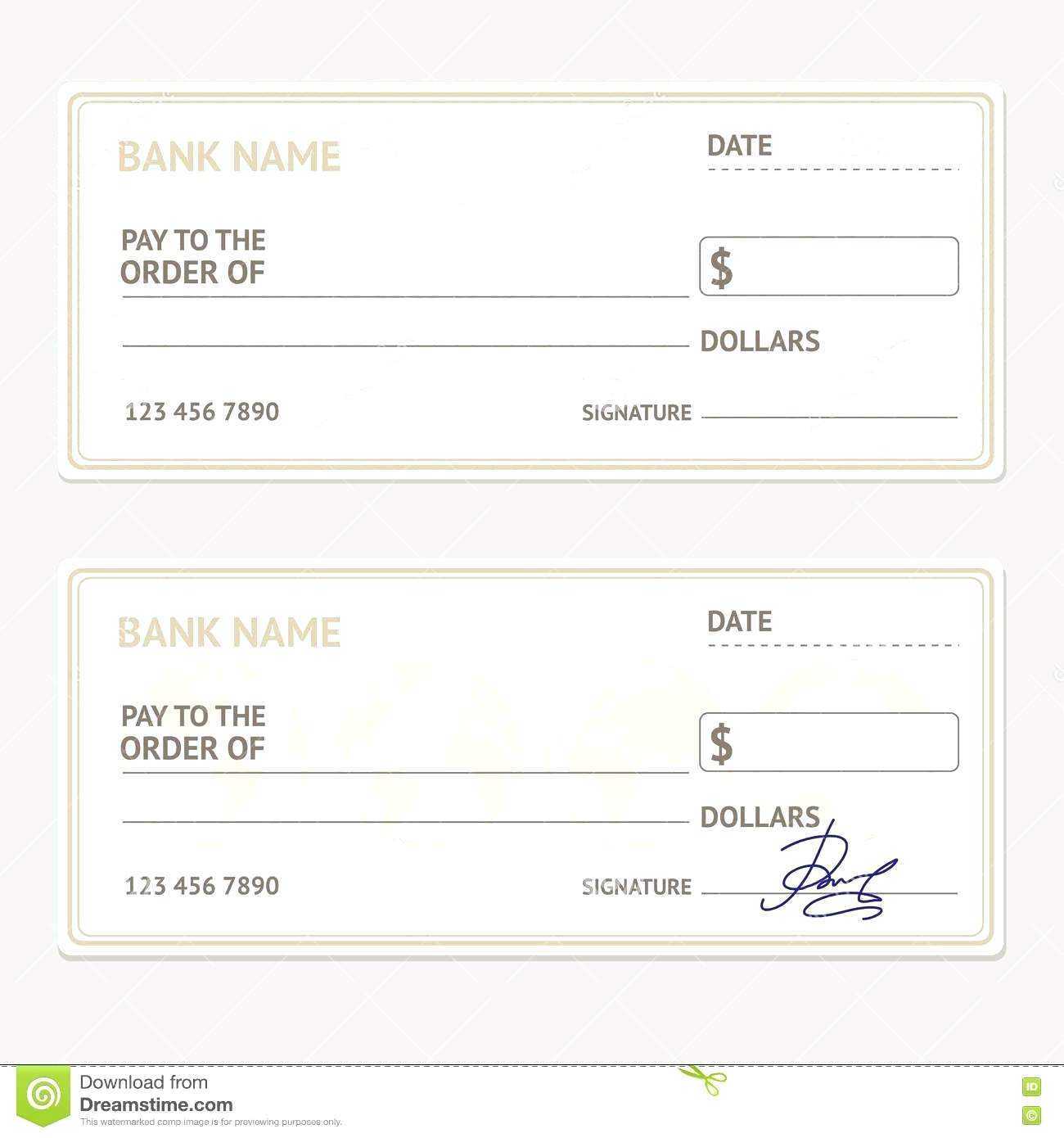 Bank Check Template For Microsoft Word Verypage co Inside Blank 