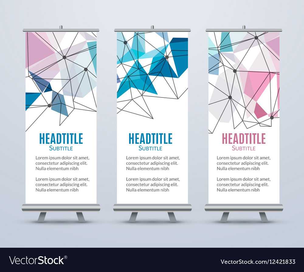 Banner Stand Design Template With Abstract Intended For Banner Stand Design Templates