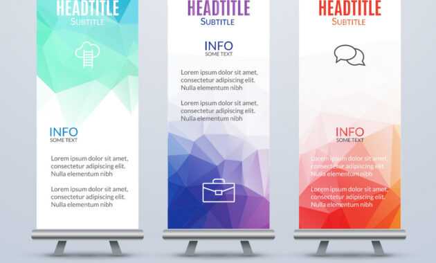 Banner Stand Design Template With Abstract throughout Banner Stand Design Templates