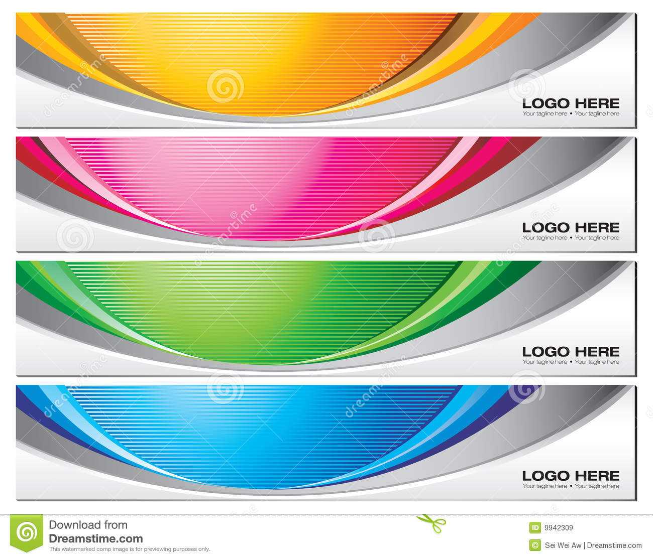 Banner Templates Stock Vector. Illustration Of Vector – 9942309 With Free Website Banner Templates Download