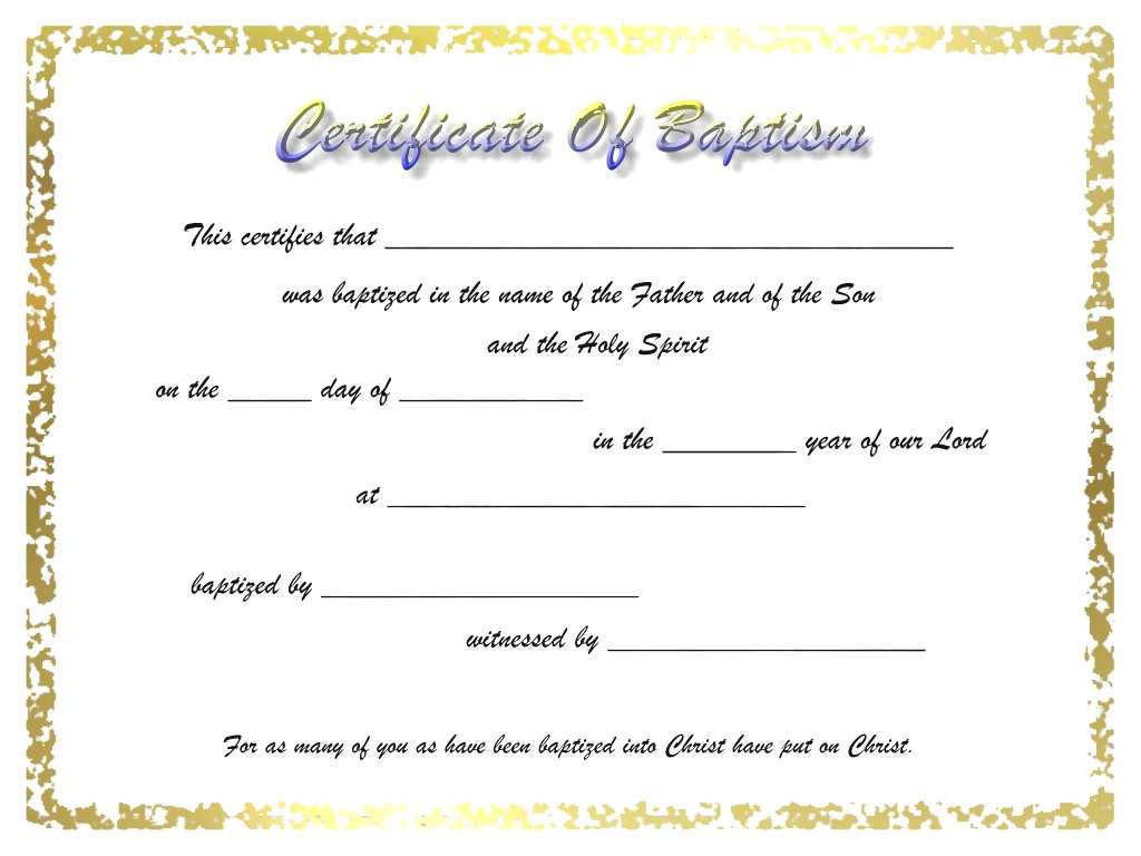 Baptism Certificate Template Filename | Contesting Wiki For Christian Baptism Certificate Template