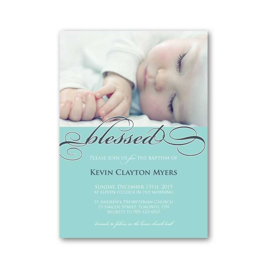 Baptism Invitation Blank Templates For Boy | Baptism Inside Blank Christening Invitation Templates