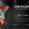 Basketball Participation Certificate Template In Basketball Certificate Template