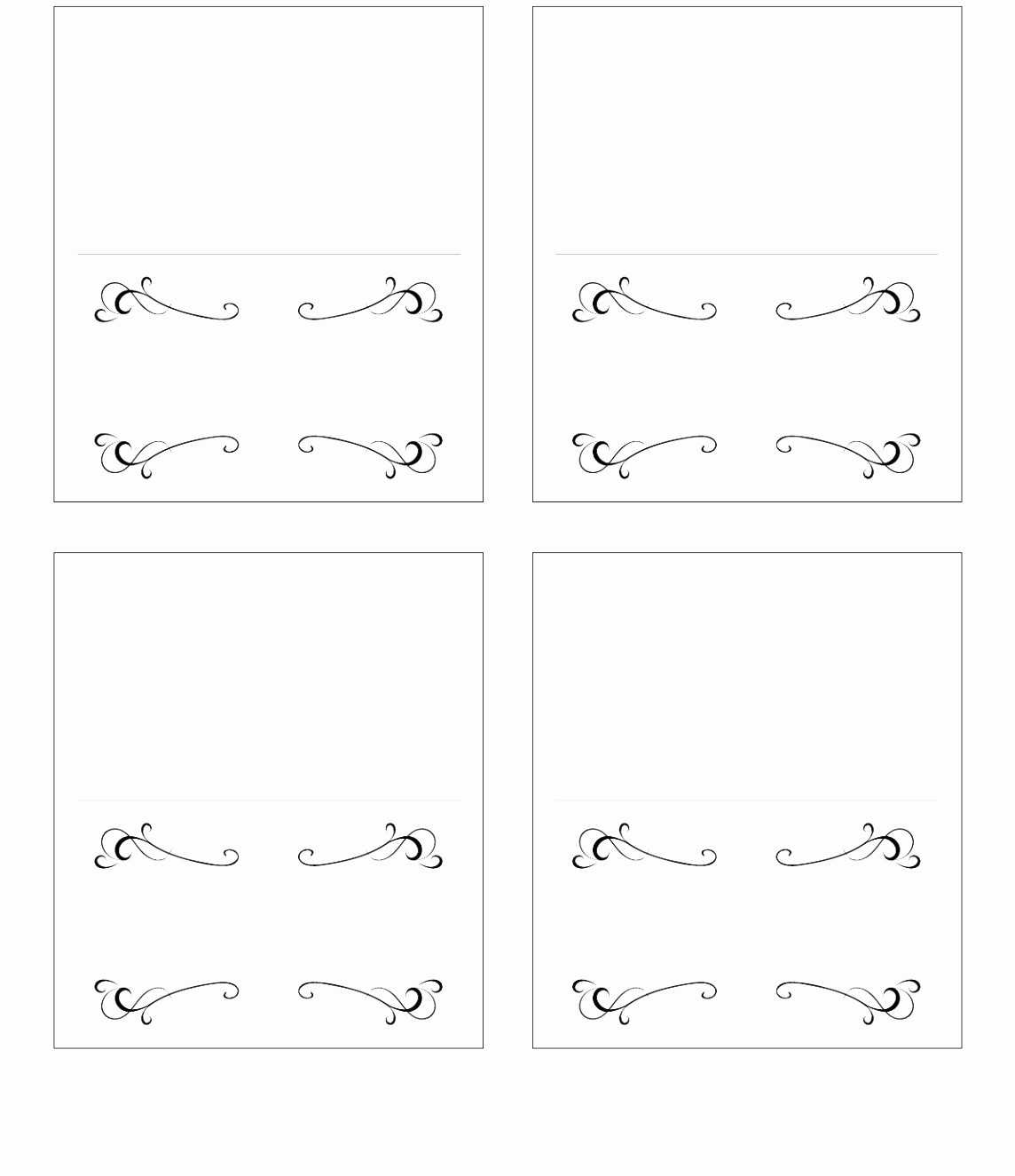 Beautiful 10 Wedding Place Card Templates Free Download Inside Free Place Card Templates Download