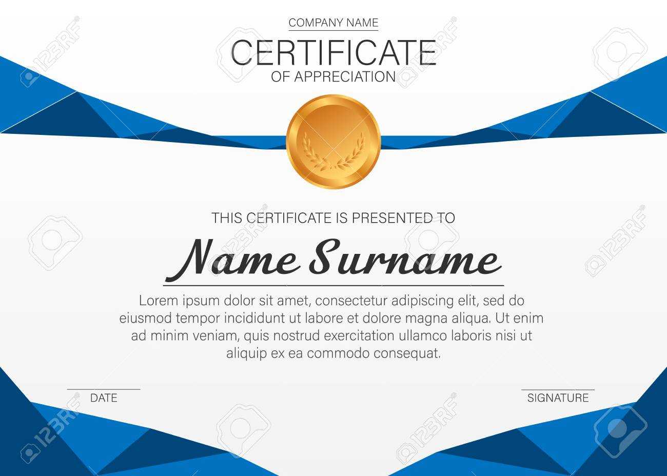 Beautiful Certificate Template. Vector Design For Award, Diploma With Beautiful Certificate Templates