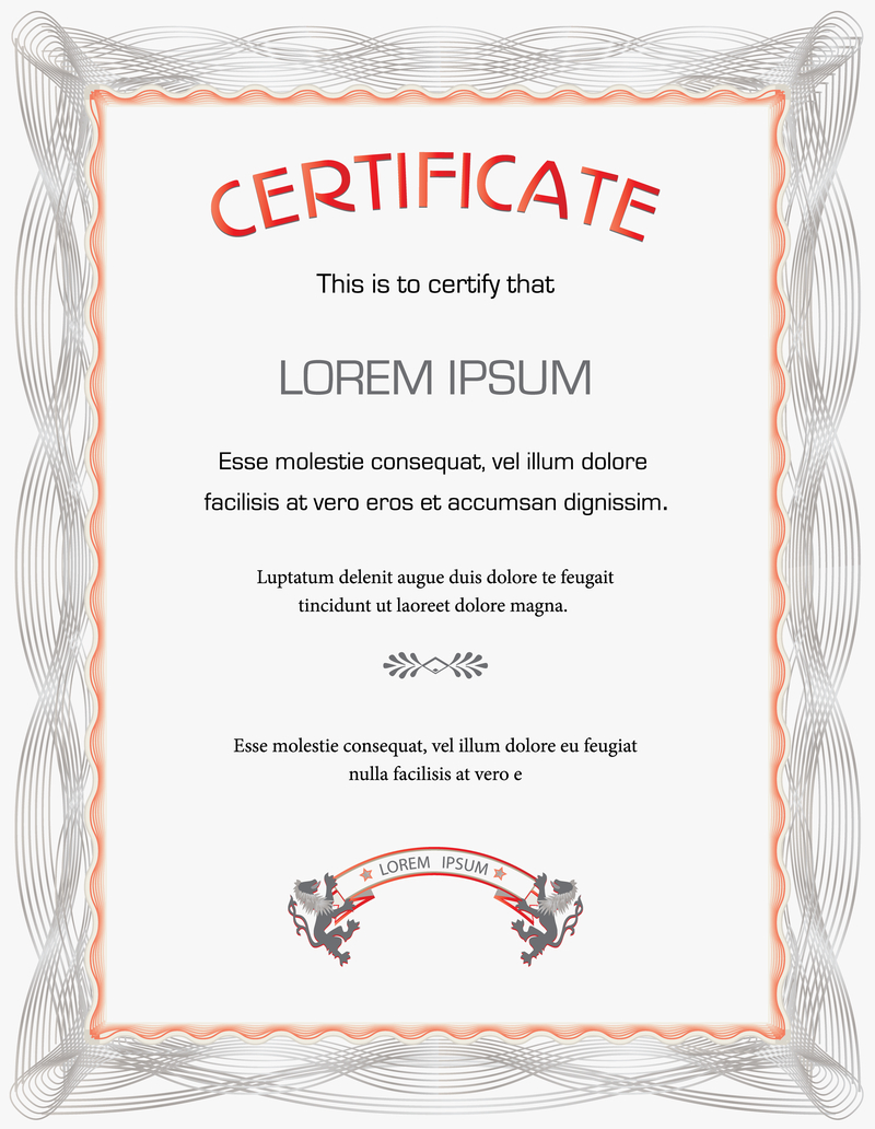 Beautiful Certificate Template Vector – Vector Download Throughout Beautiful Certificate Templates