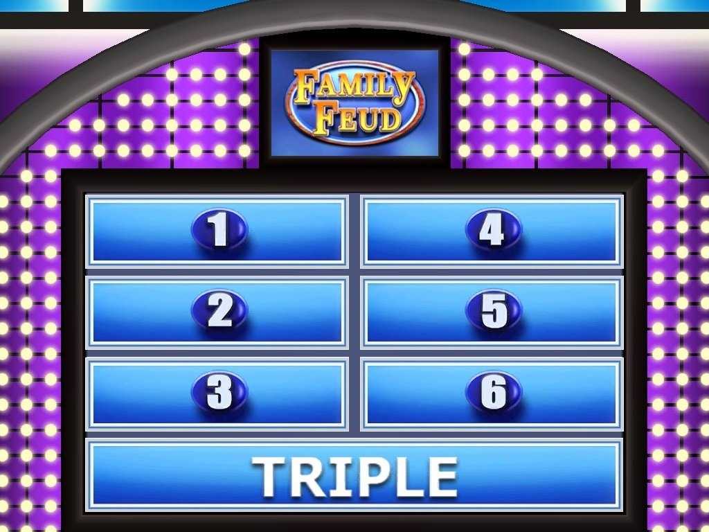 Beautiful Photograph Of Free Family Feud Powerpoint Template Intended For Family Feud Powerpoint Template Free Download