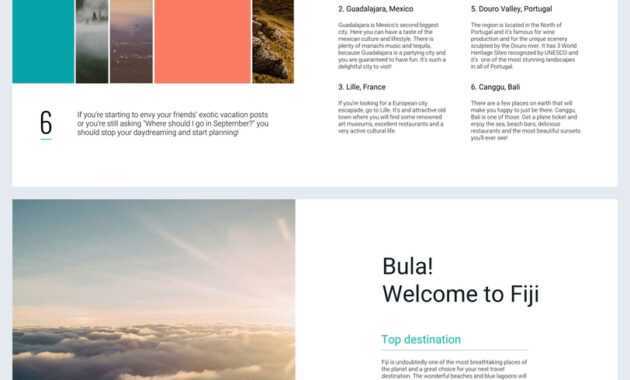 Beautiful Travel Guide Brochure Template - Flipsnack with regard to Travel Guide Brochure Template