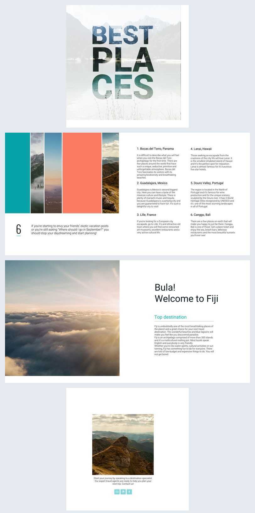 Beautiful Travel Guide Brochure Template - Flipsnack With Regard To Travel Guide Brochure Template