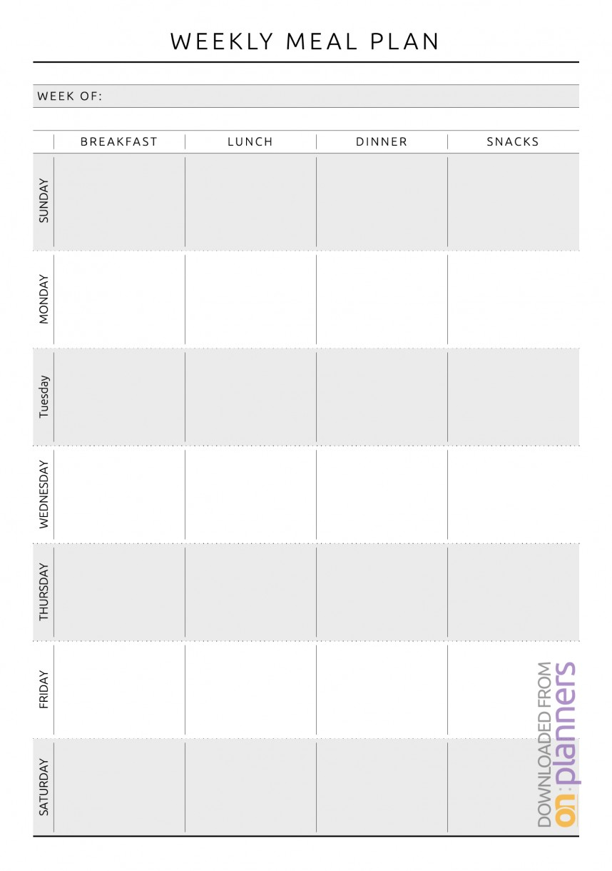 Beautiful Weekly Meal Planner Template Ideas Breakfast Lunch Inside Weekly Meal Planner Template Word