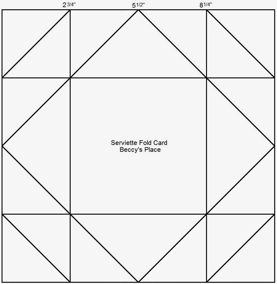 Beccy's Place: Tutorial: Serviette / Napkin Fold Cards Intended For Fold Out Card Template