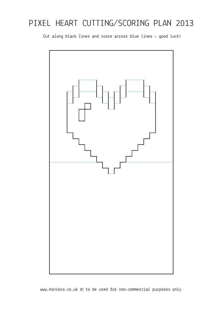 Best 12 Fold Out Heart Cards – Google Search | Birthday For Pixel Heart Pop Up Card Template