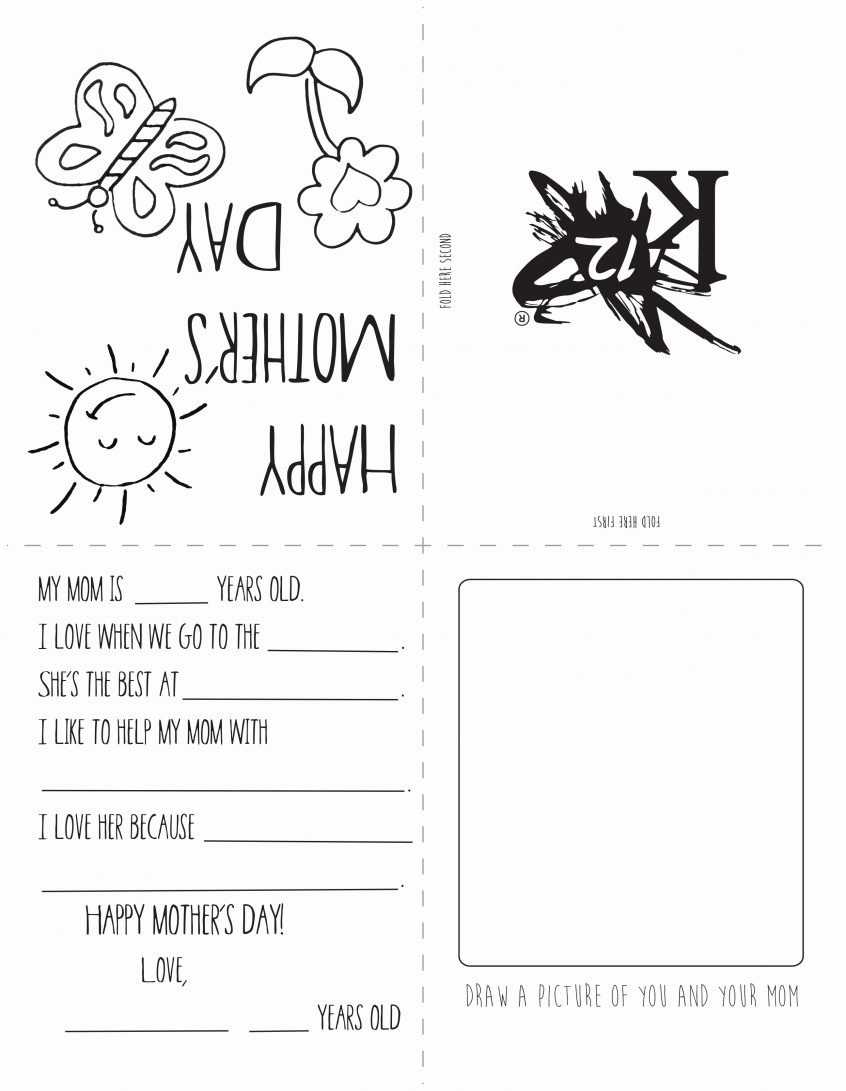 Best Coloring: Free Printable Mothers Day Cards Or Mother S Throughout Mothers Day Card Templates