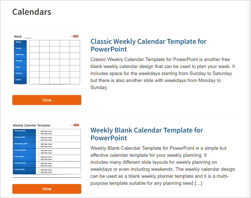 Best Free Powerpoint Calendar Templates On The Internet In Microsoft Powerpoint Calendar Template
