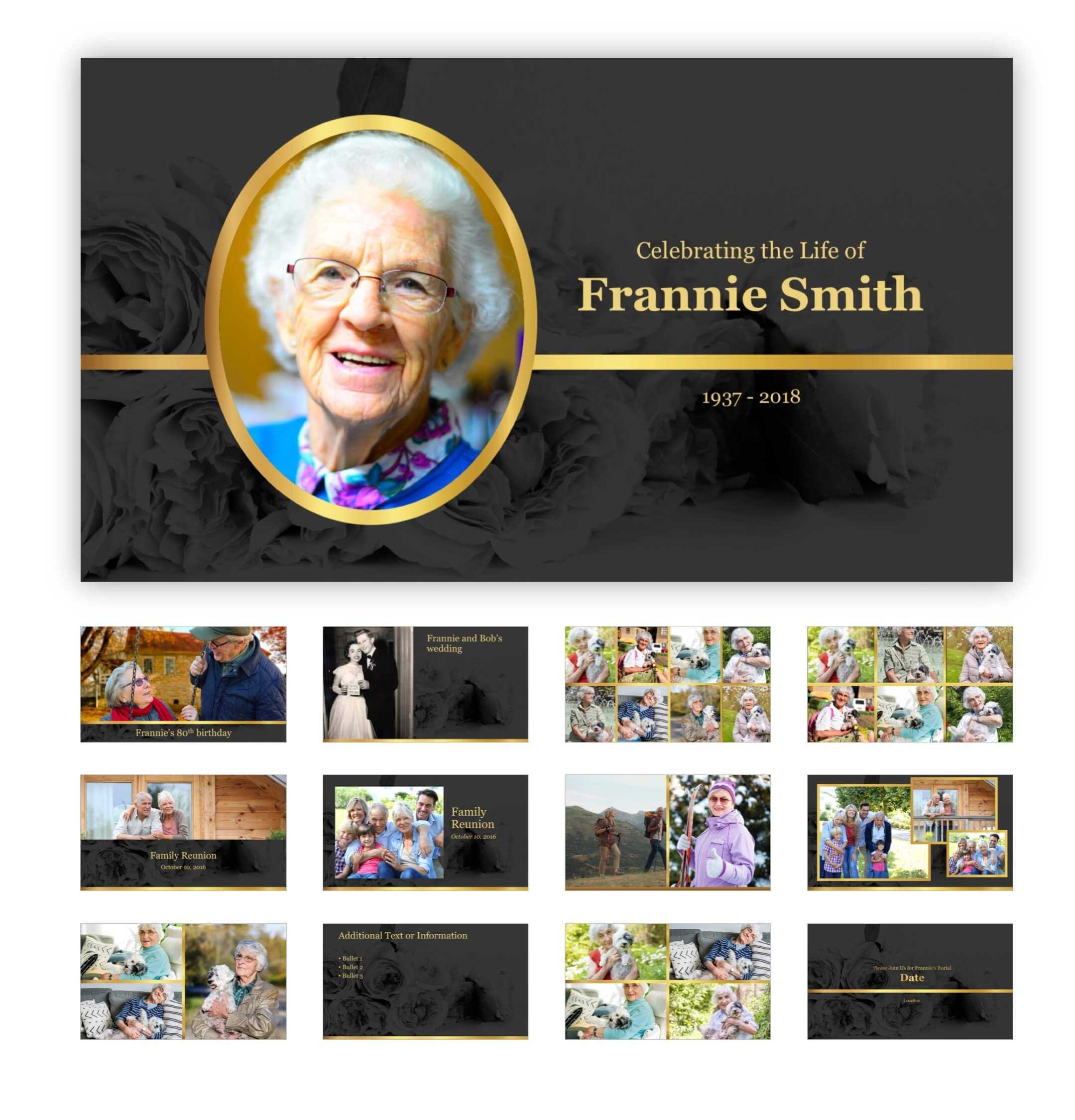 Best Funeral Powerpoint Templates Of 2019 | Adrienne Johnston With Funeral Powerpoint Templates