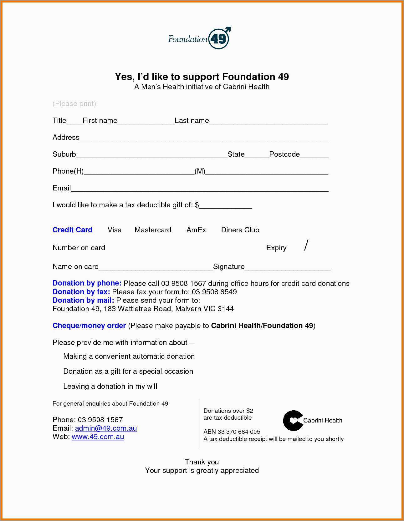 Best Of Free Donation Request Form Template | Best Of Template With Donation Card Template Free