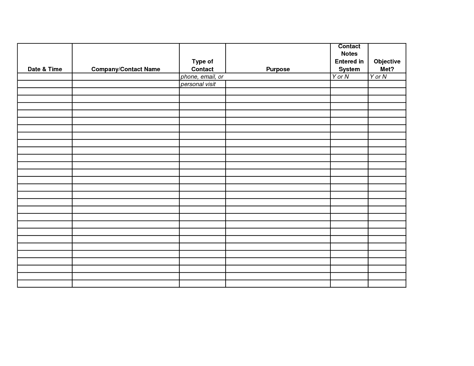 Best Photos Of Blank Sales Spreadsheet – Blank Sales Inside Blank Call Sheet Template