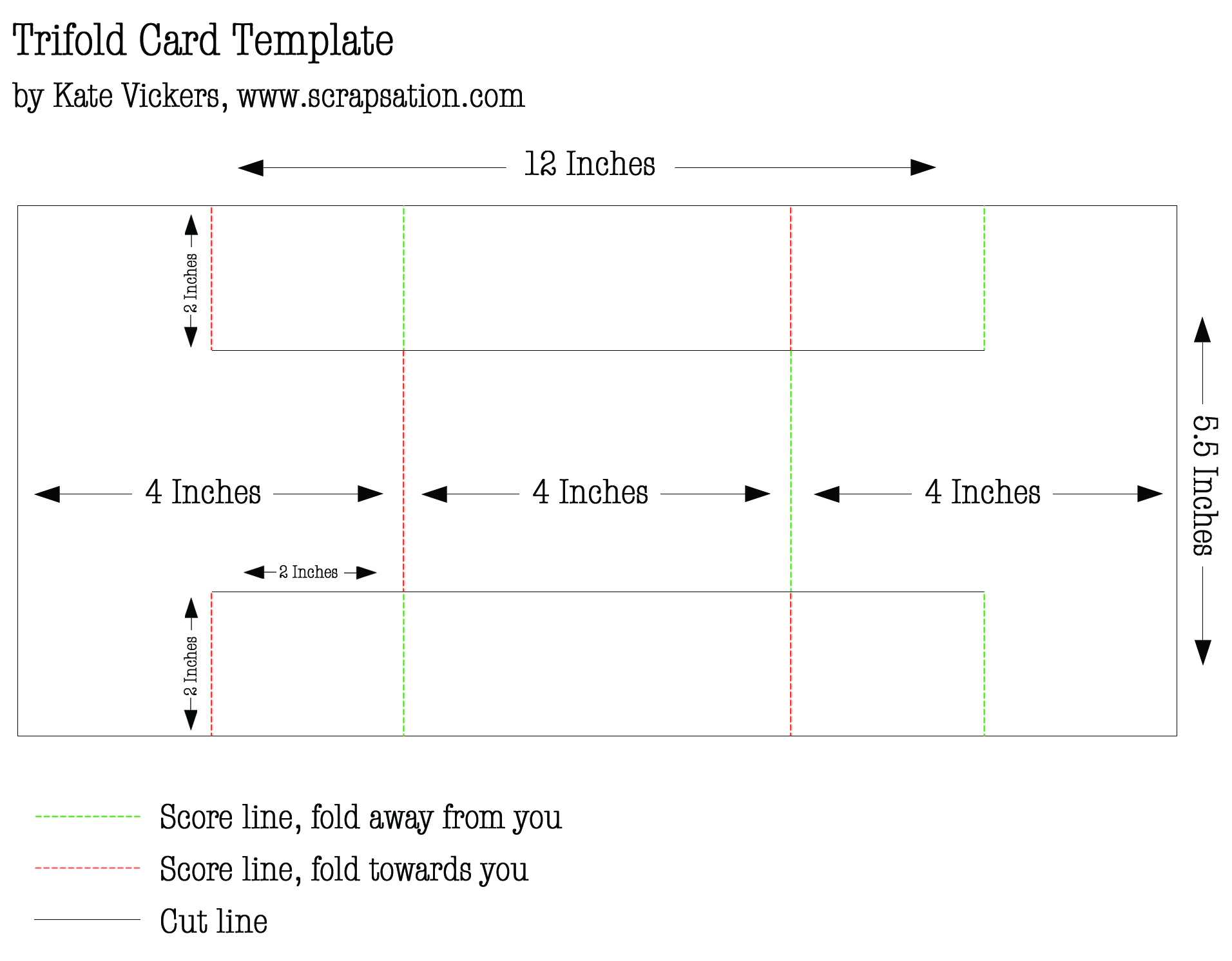 Best Photos Of Card Folding Templates Free – Double Fold Intended For Card Folding Templates Free