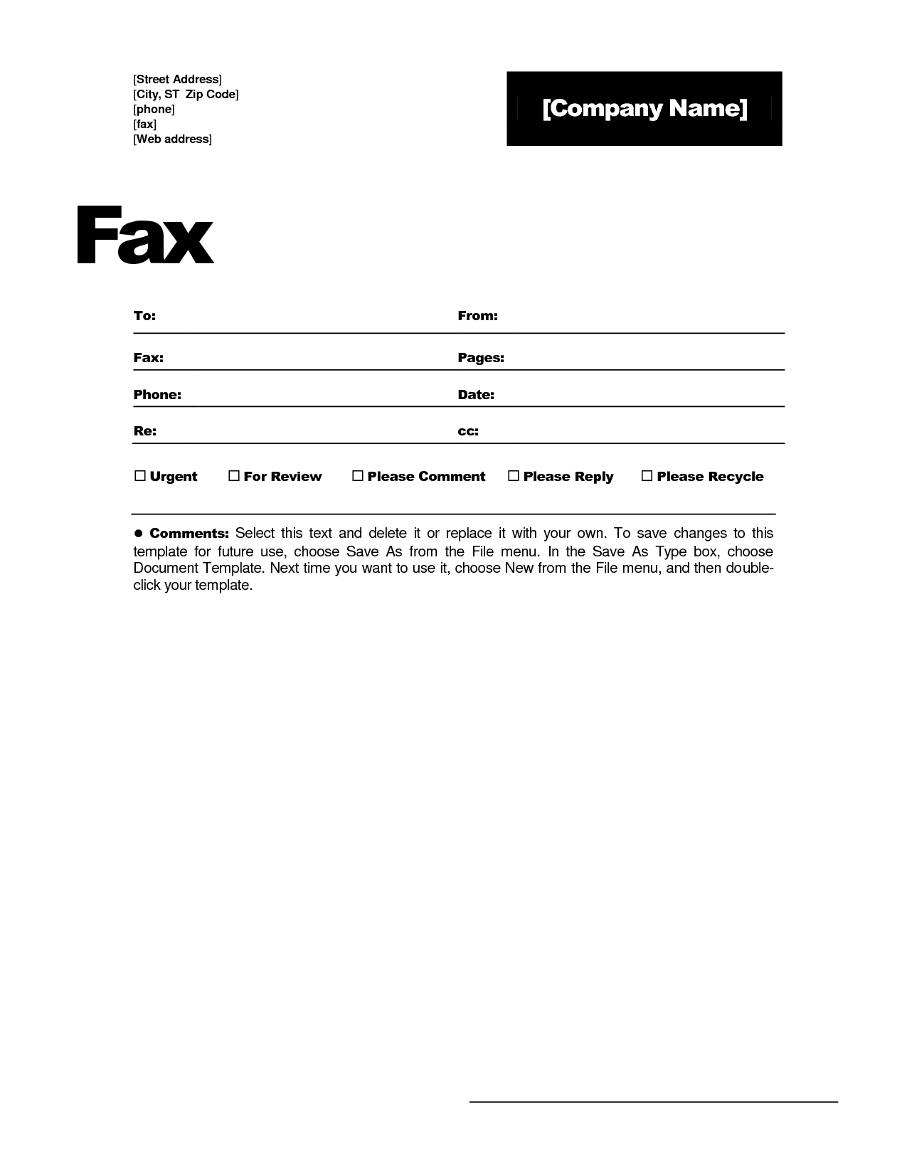 Best Photos Of Fax Templates Microsoft Word 2010 - Fax Cover Throughout Fax Template Word 2010