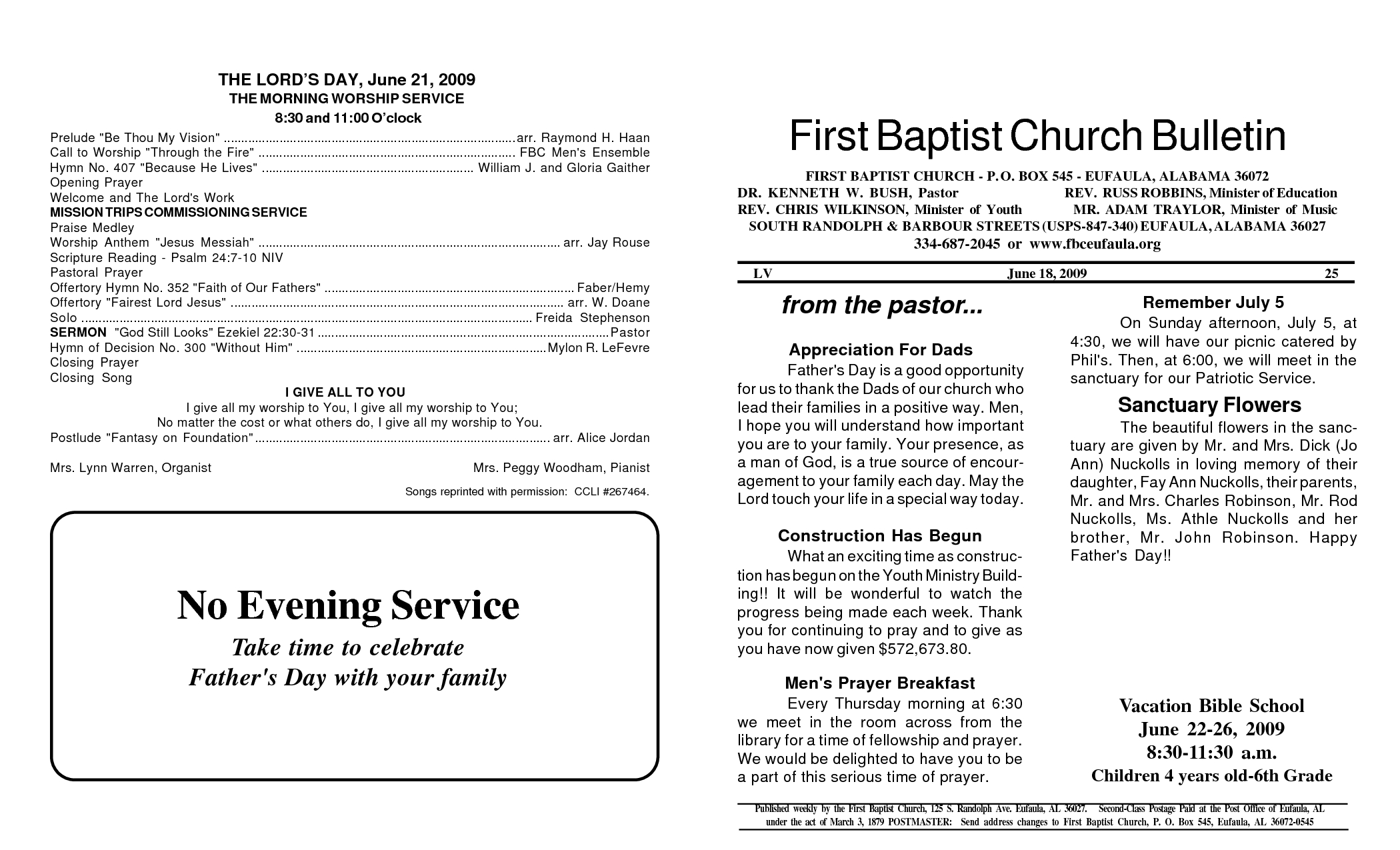 Best Photos Of Free Printable Church Bulletin Templates Intended For Church Program Templates Word