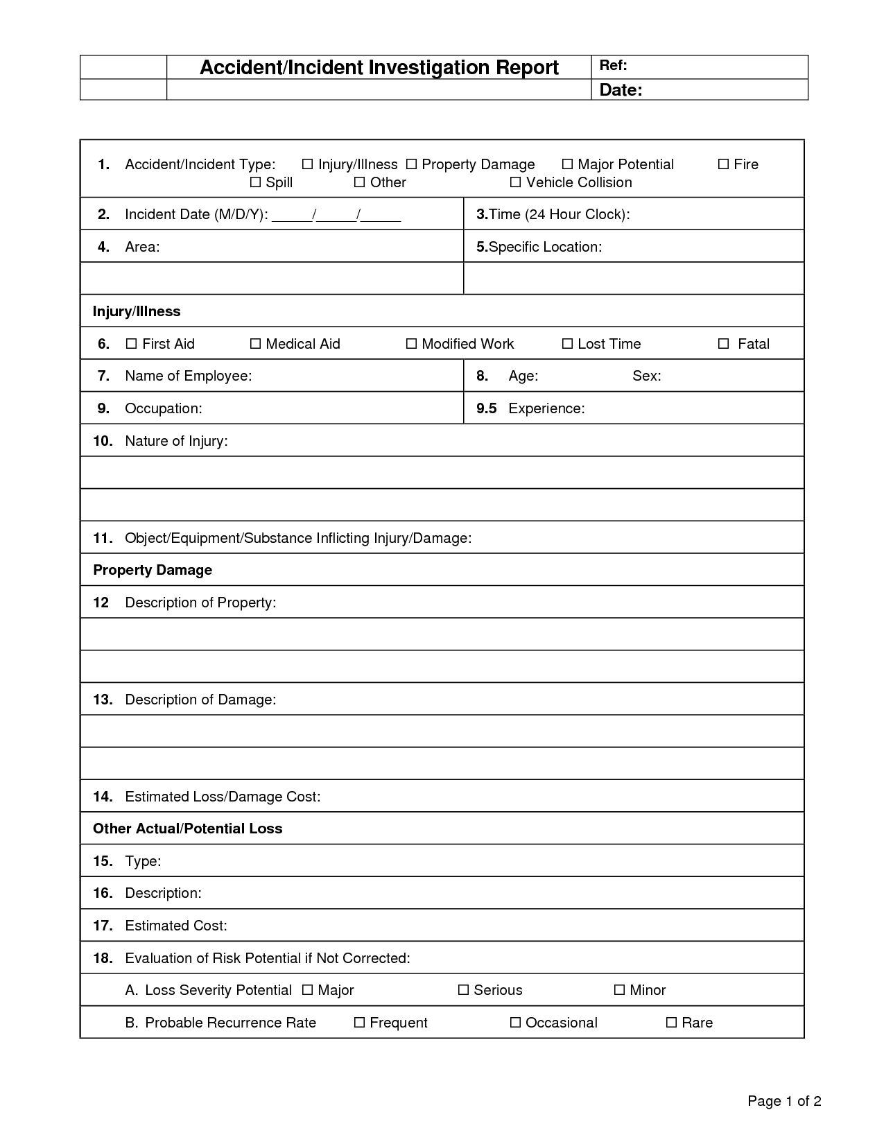 Best Photos Of Investigation Report Template – Sample Inside Presentence Investigation Report Template