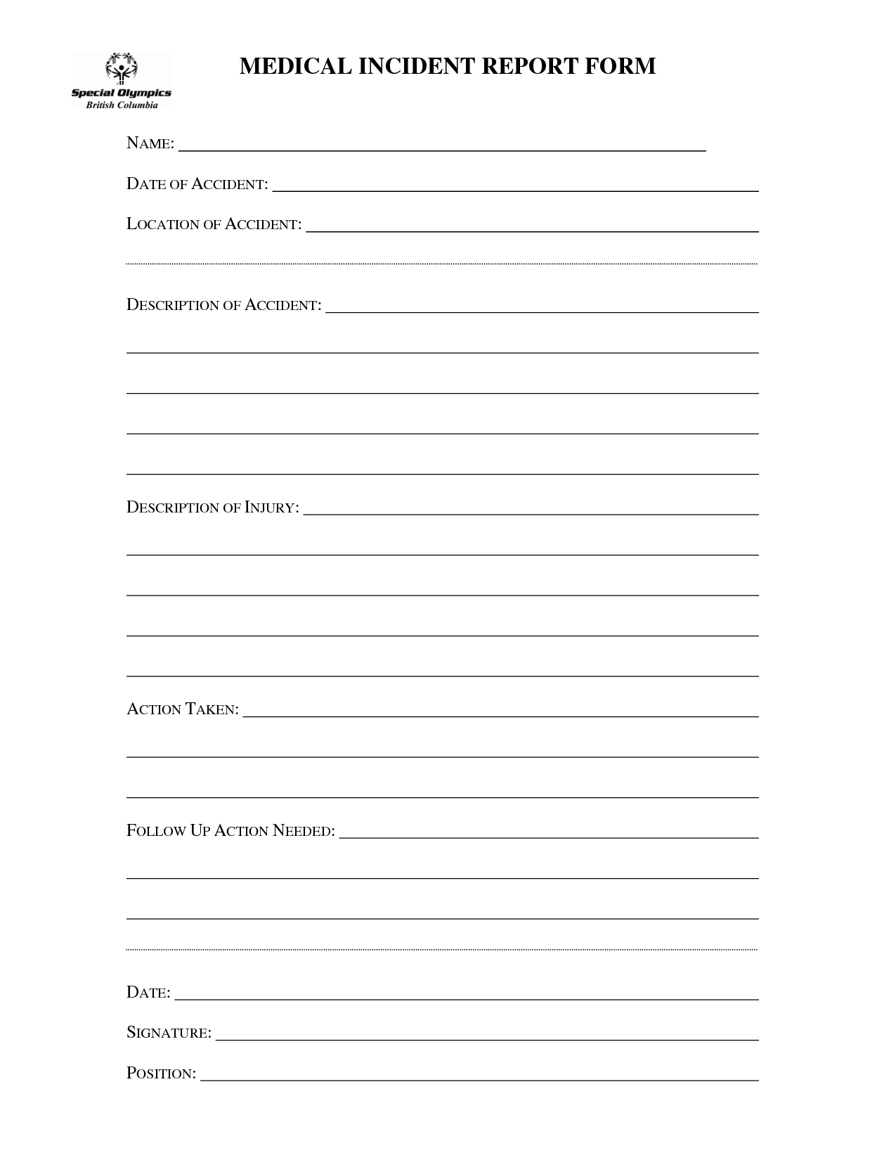 Best Photos Of Medical Office Incident Report Form – Office Pertaining To Office Incident Report Template