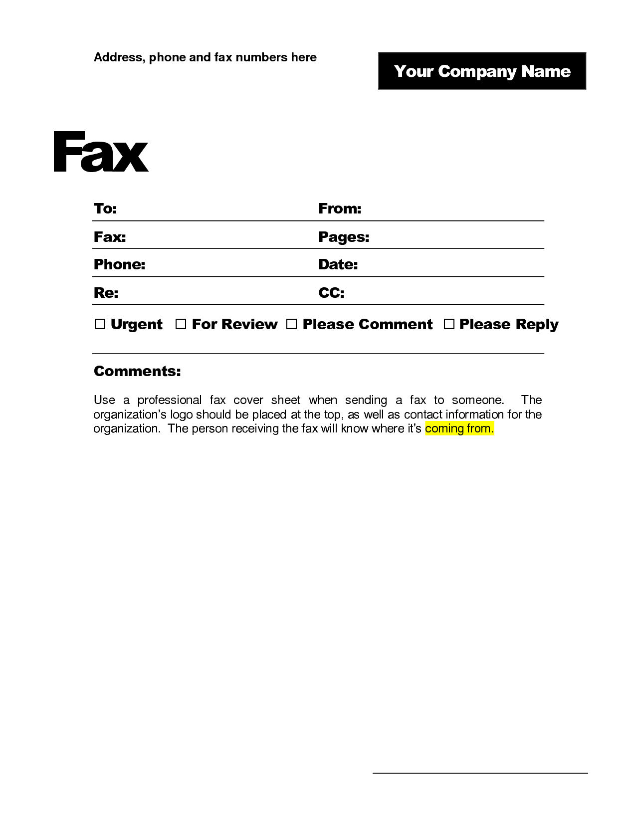 Best Photos Of Microsoft Fax Cover Sheet – Microsoft Fax Inside Fax Cover Sheet Template Word 2010