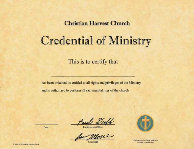 Free ordination papers image
