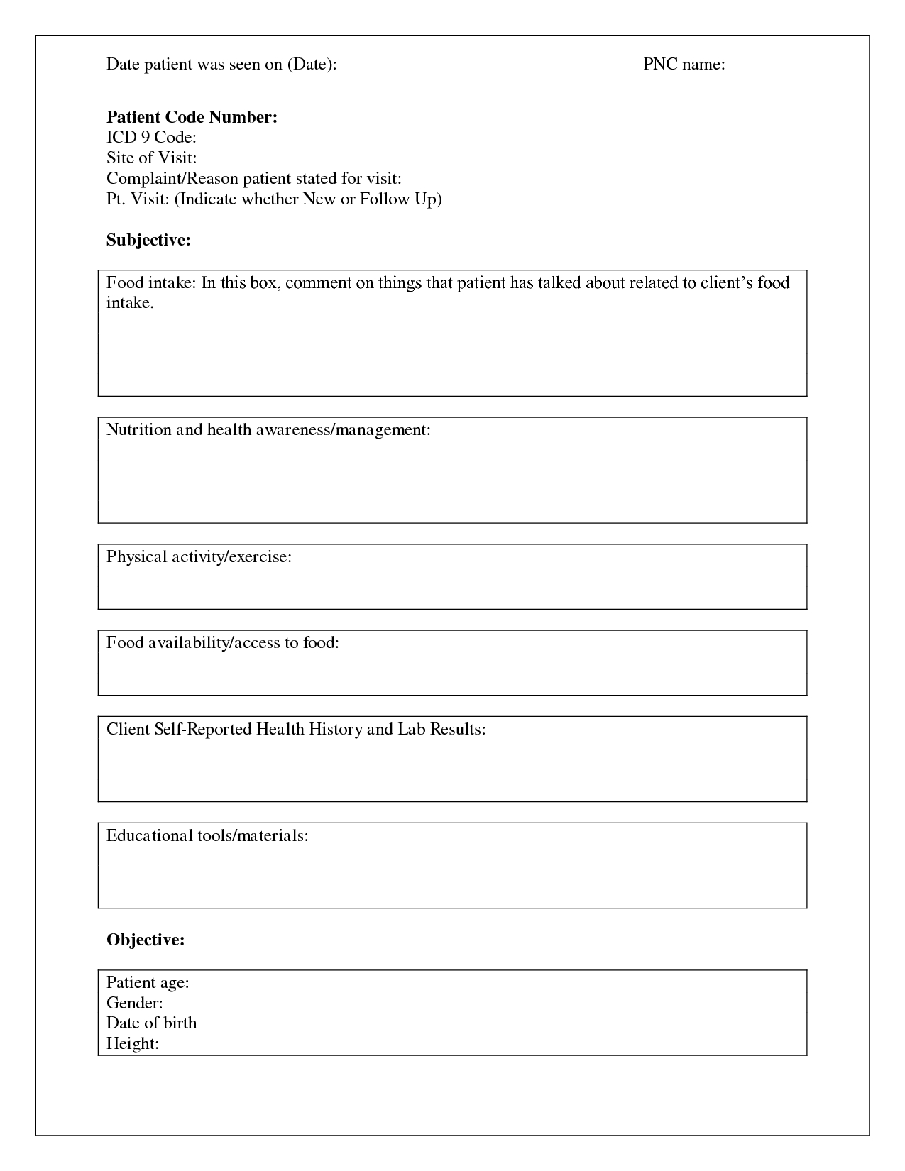 Best Photos Of Printable Soap Note Forms – Massage Soap Note With Blank Soap Note Template