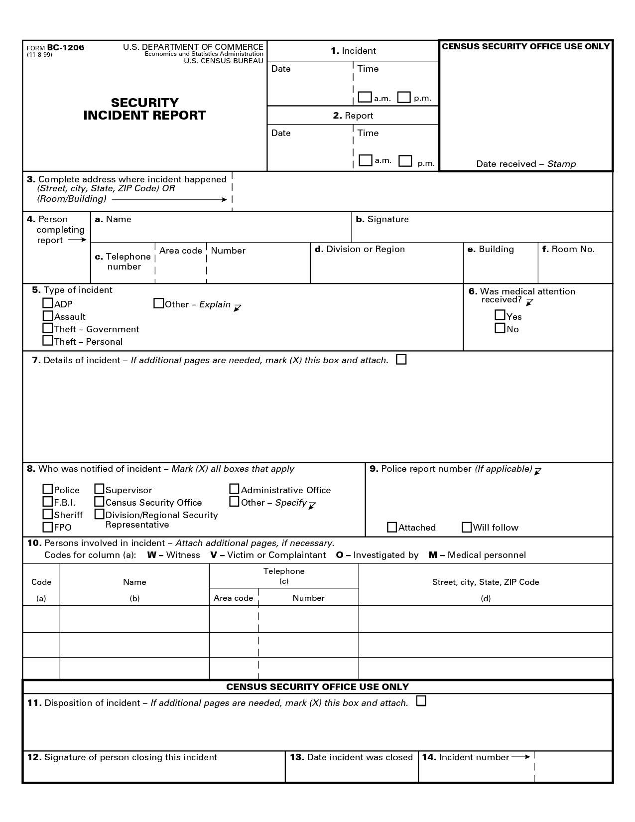 Best Photos Of Security Officer Incident Report Template Throughout Physical Security Report Template