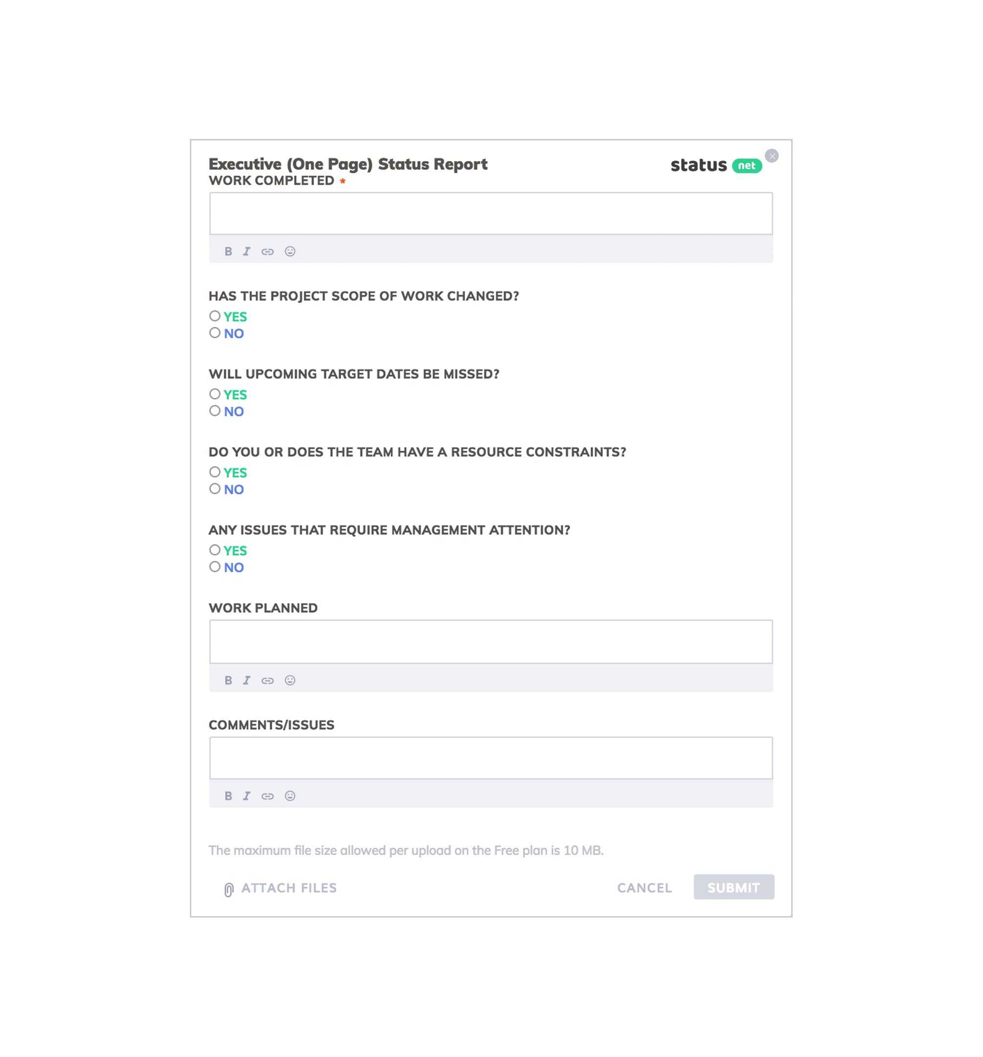 Best Status Report Templates [25+ Free Samples] – Status In One Page Status Report Template