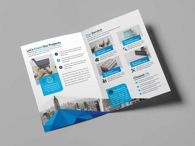 Bi Fold Brochure Illustrator Template