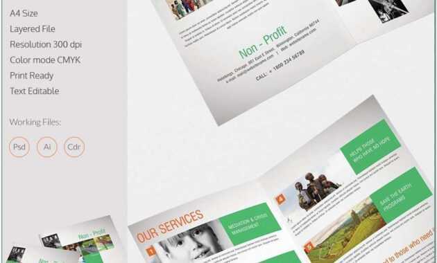 Bi Fold Brochure Template Publisher Free - Templates inside 4 Fold Brochure Template Word