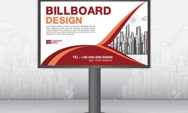 Billboard Banner Template Vector Design, Advertisement, Realistic.. intended for Outdoor Banner Template