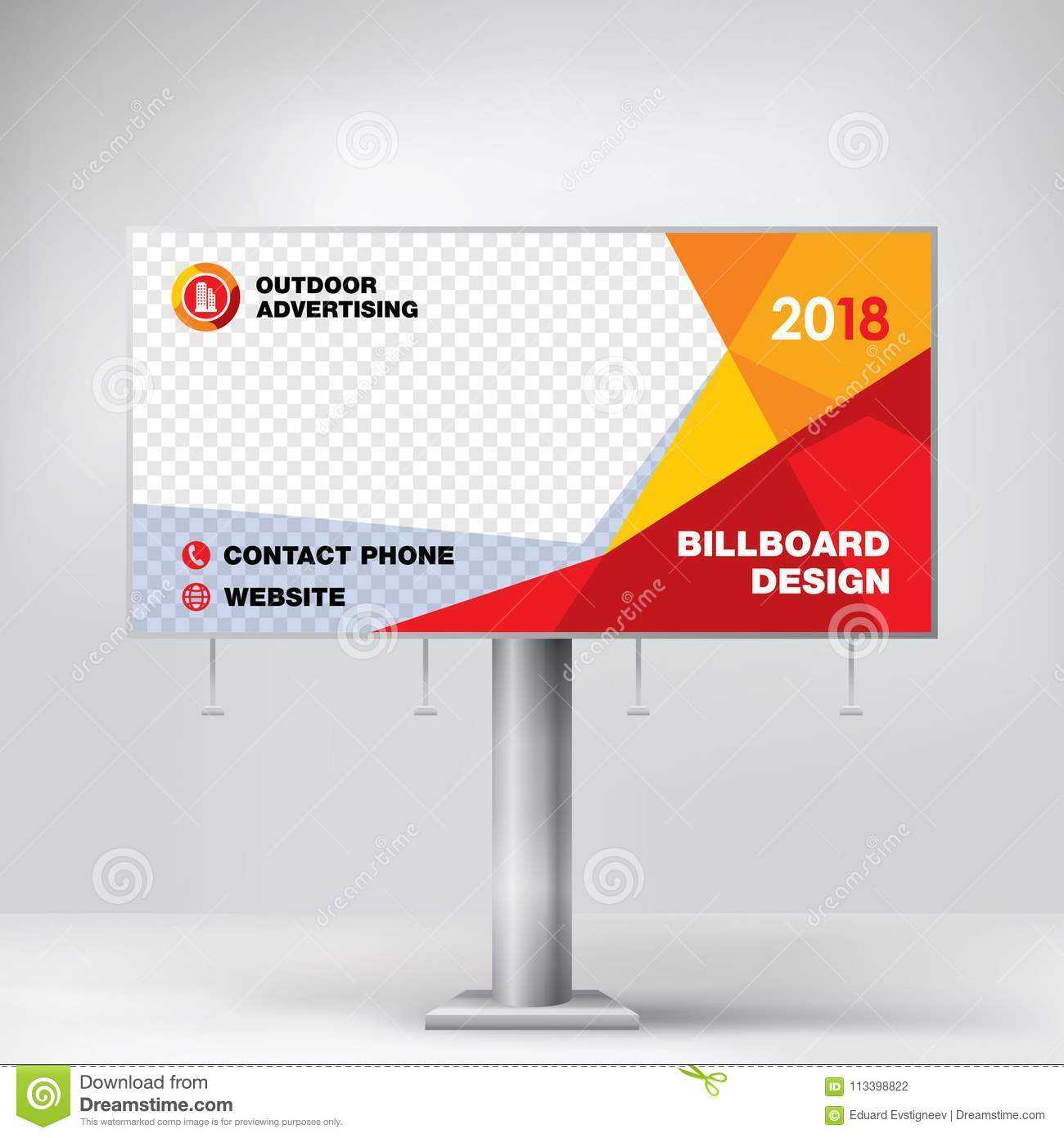 Billboard Design, Template For Outdoor Advertising, Modern Inside Outdoor Banner Design Templates