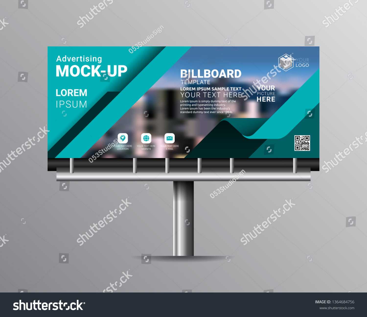 Billboard Template Designs Outdoor Advertising Leaflet Stock For Vinyl Banner Design Templates