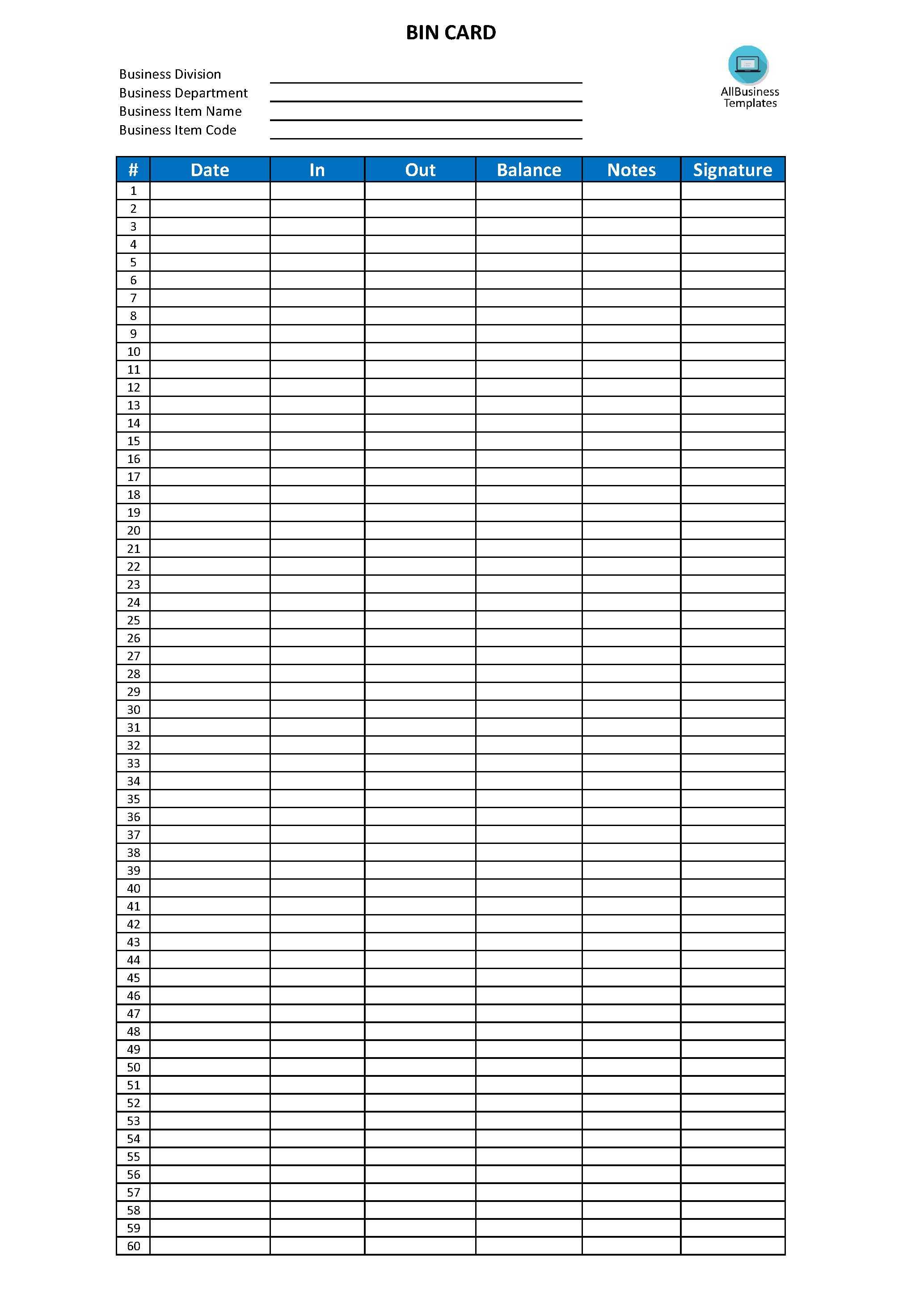 Bin Card Format Excel – Are You Managing A Store And Like To For Bin Card Template