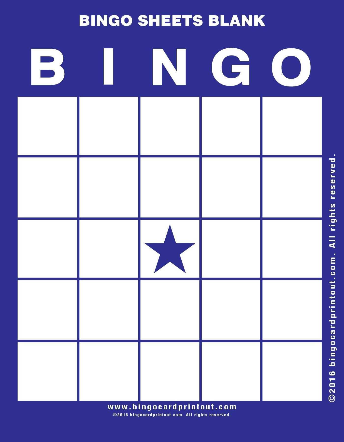 Bingo Sheets Blank 6 | Bingo Sheets Blank | Bingo Card With Bingo Card Template Word