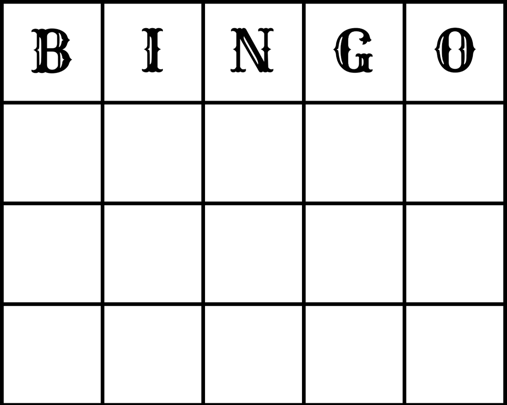 Bingo Sheets Template. Blank Bingo Cards Template Freeology With Bingo ...