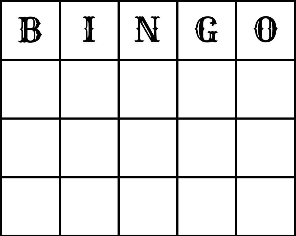 Bingo Sheets Template. Blank Bingo Cards Template Freeology With Bingo Card Template Word