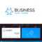 Bio, Hazard, Sign, Science Blue Business Logo And Business In Bio Card Template